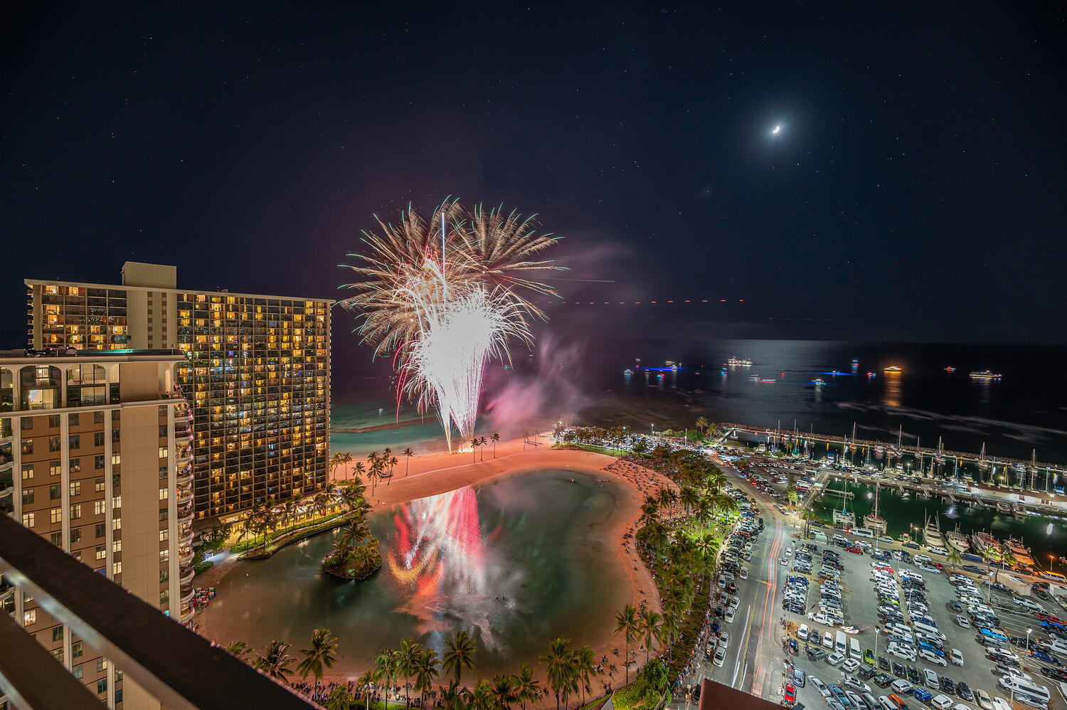 Friday Night Fireworks In Waikiki Friday Night Fireworks In Waikiki