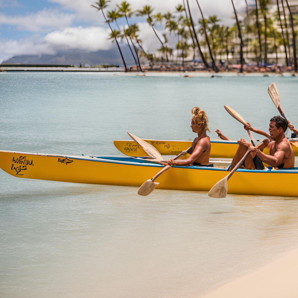 Paddle a canoe Paddle a canoe