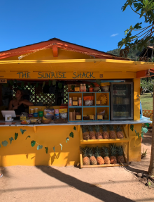 The Sunrise Shack on the North Shore of Oahu