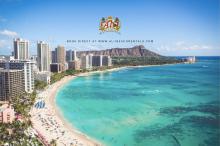 Diamond Head and Waikiki Beach Aerial View