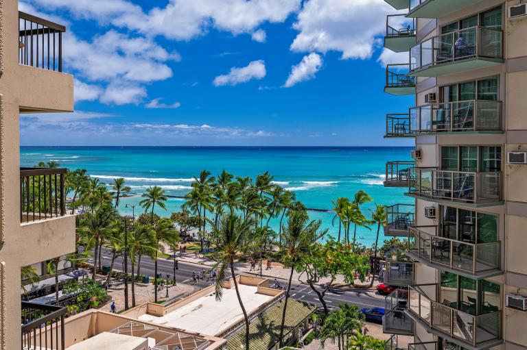 View Of Waikiki Beach From Our Waikiki Beach Tower Vacation Rental Beautiful Ocean View From Our Waikiki Beach Tower Vacation Rental