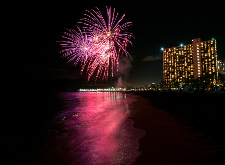 Friday Night Fireworks in Waikiki Friday Night Fireworks in Waikiki