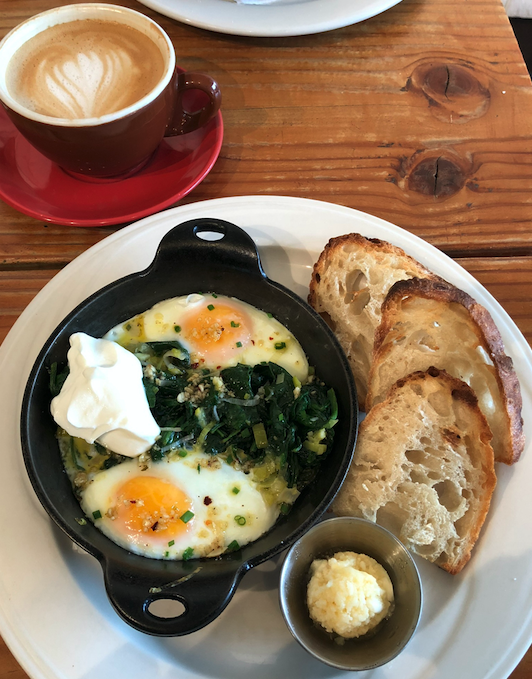 Skillet Baked Eggs at Morning Glass Coffee Skillet Baked Eggs at Morning Glass Coffee