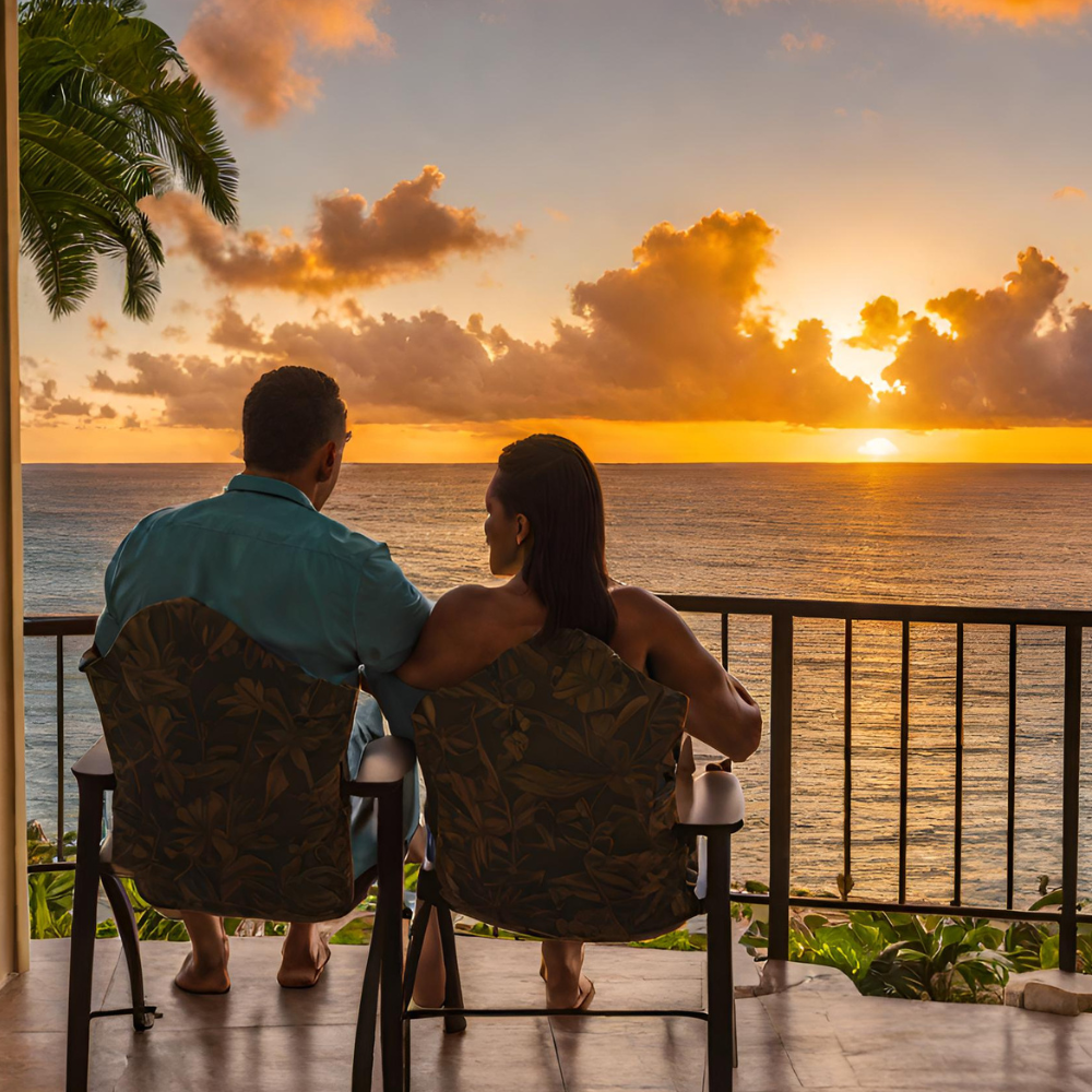 Watch the sunset from your lanai